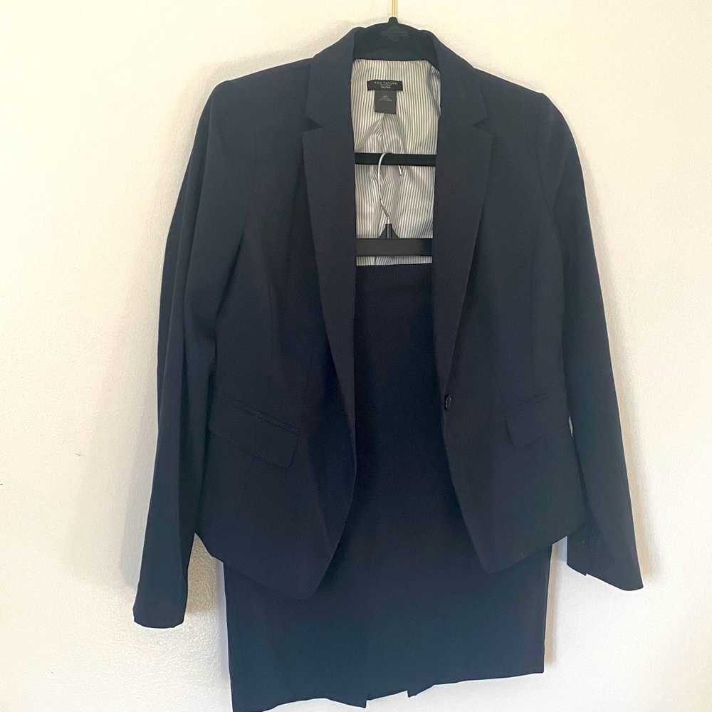 Never worn before navy blue skirt suit